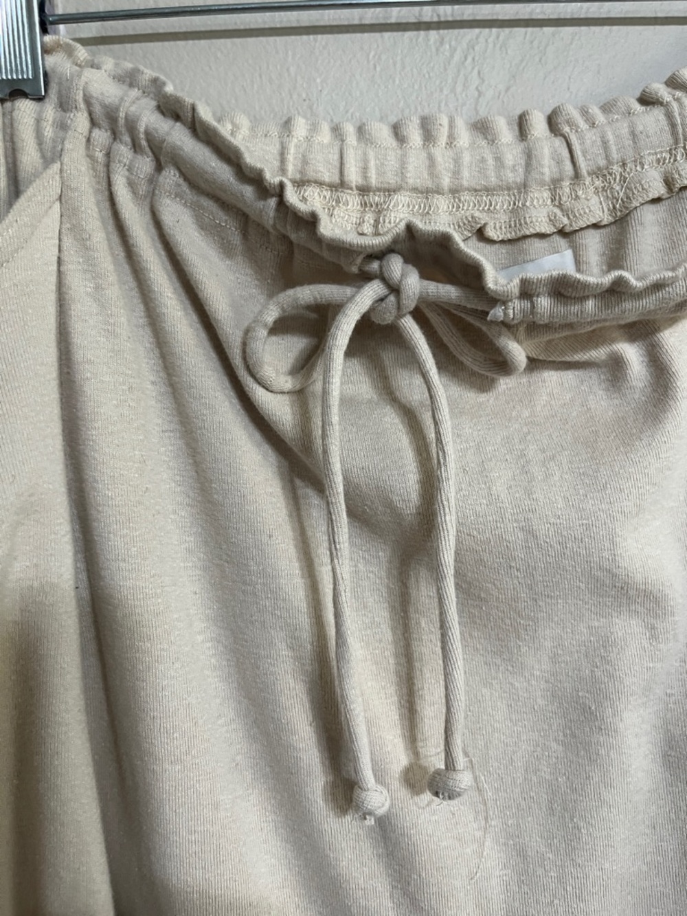 💐Free People Cream Midi Skirt with Drawstring Waist - Picture 5 of 11